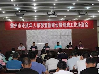 我市召開全市未成年人思想道德建設暨創(chuàng)城工作培訓會