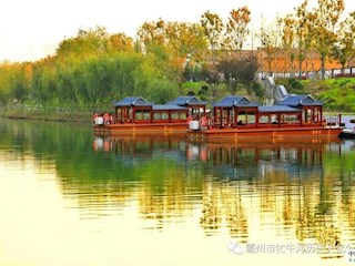 霸州牤牛河歷史文化公園開啟游船試運(yùn)行啦！