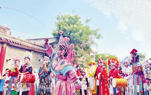 省級(jí)非遺“火神信俗”在勝芳古鎮(zhèn)上演